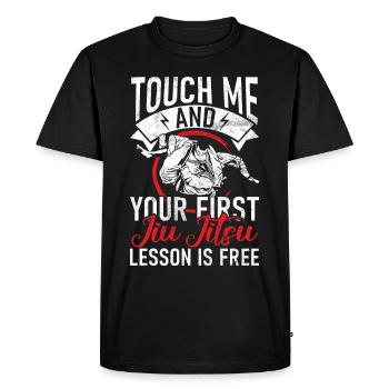 Jiu Jitsu Arts Martiaux Kung Fu & Karaté Jiu Jitsu - T-shirt Premium bio Homme - noir - Devant - Nico (187cm)