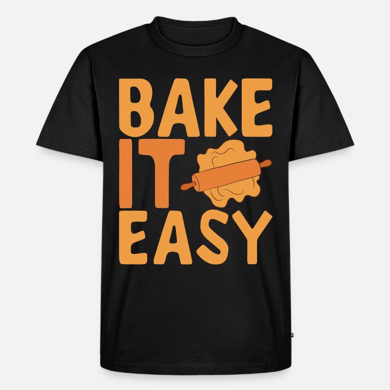 Bäcker Bäckerei Backen - Männer Premium Bio T-Shirt - Schwarz