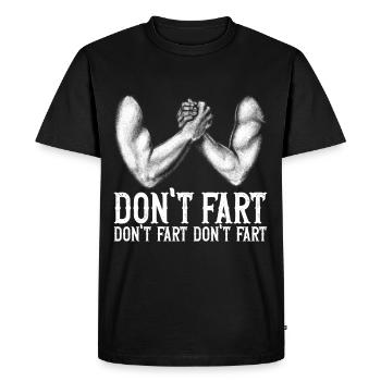 Bras de fer Bras de fer - T-shirt Premium bio Homme - noir - Devant - Nico (187cm)