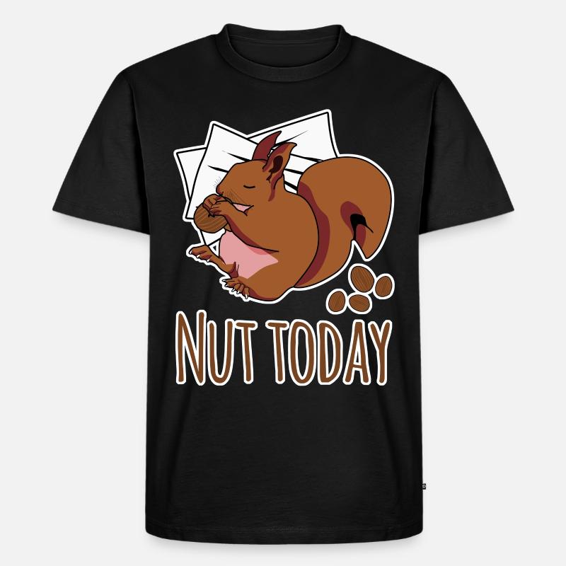 Eichhörnchen Nut Today - Männer Premium Bio T-Shirt - Schwarz