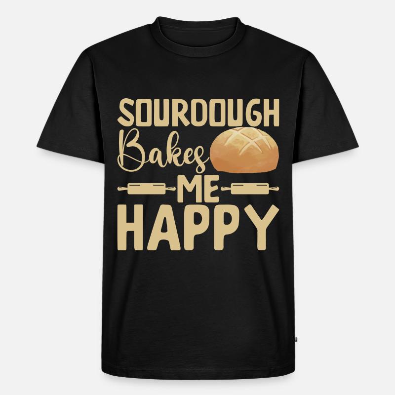 Bäcker Bäckerei Backen - Männer Premium Bio T-Shirt - Schwarz