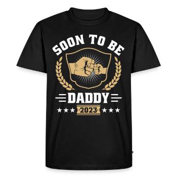 Bald Papa 2023 - Men's Premium Organic T-Shirt - black - Front - Nico (187cm)