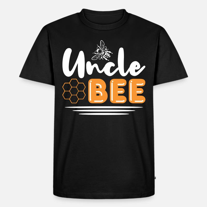 Uncle Bee - Männer Premium Bio T-Shirt - Schwarz