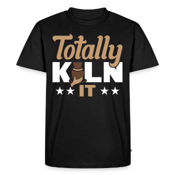 Totalement séchoir - T-shirt Premium bio Homme - noir - Devant - Nico (187cm)