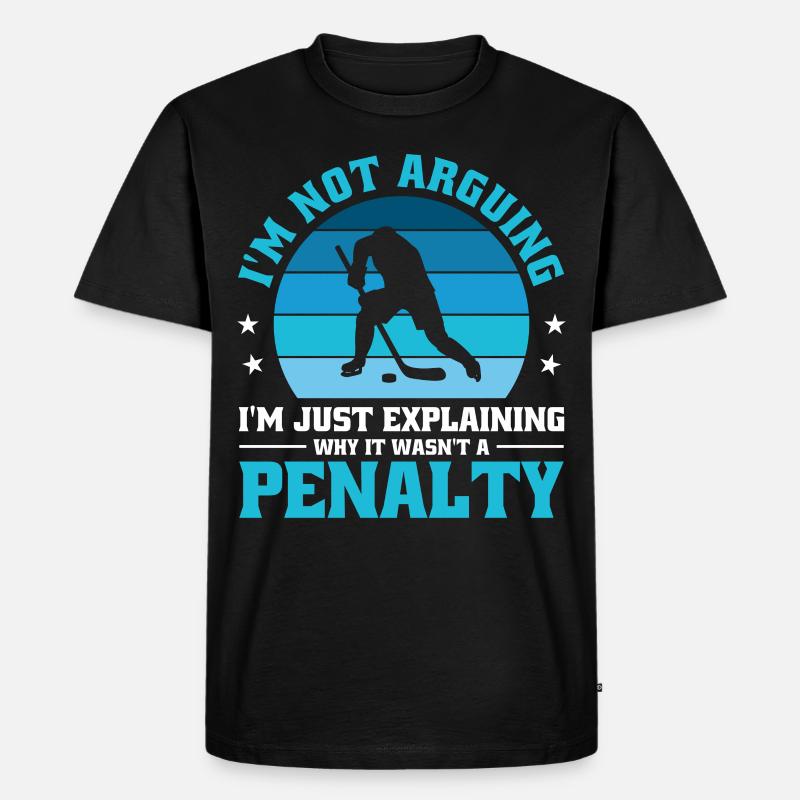 I'm not arguing i'm just explaining why - Männer Premium Bio T-Shirt - Schwarz