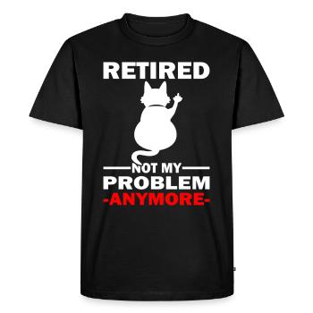 Farewell gift for colleagues - Renter - Pension - Men's Premium Organic T-Shirt - black - Front - Nico (187cm)