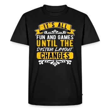 Assurance vendeur d’assurance - T-shirt Premium bio Homme - noir - Devant - Nico (187cm)