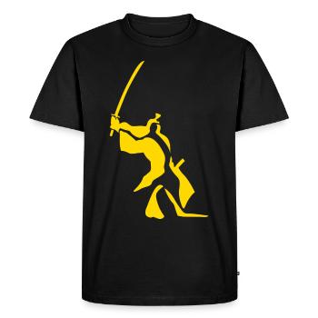 Katana - Men's Premium Organic T-Shirt - black - Front - Nico (187cm)