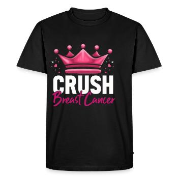 Cadeau Cancer du sein Cancer du sein Rose - T-shirt Premium bio Homme - noir - Devant - Nico (187cm)