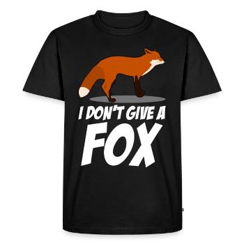 Fox joke for foxes - Men's Premium Organic T-Shirt - black - Front - Nico (187cm)