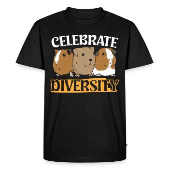 Célébrez la diversité - T-shirt Premium bio Homme - noir - Devant - Nico (187cm)