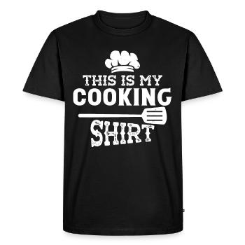 C’est ma cuisine - T-shirt Premium bio Homme - noir - Devant - Nico (187cm)