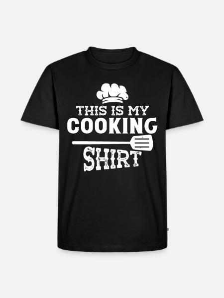 This is my Cooking - Men's Premium Organic T-Shirt - black