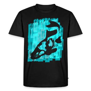 Koi Carpe Poisson Koi - T-shirt Premium bio Homme - noir - Devant - Nico (187cm)