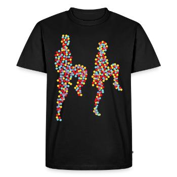 Boogie Woogie Dancing Retro Swing - Men's Premium Organic T-Shirt - black - Front - Nico (187cm)
