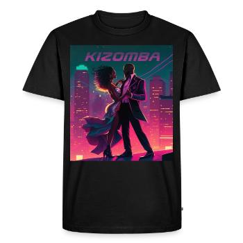 kizomba Night Dance - T-shirt Premium bio Homme - noir - Devant - Nico (187cm)