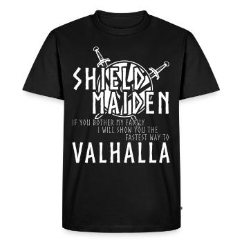 Viking Shieldmaiden - T-shirt Premium bio Homme - noir - Devant - Nico (187cm)
