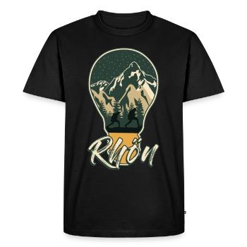 Randonnée Rhön Escalade des montagnes Rhön - T-shirt Premium bio Homme - noir - Devant - Nico (187cm)