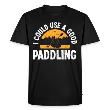 I could use a good Paddling - Men's Premium Organic T-Shirt - black - Front - Nico (187cm)