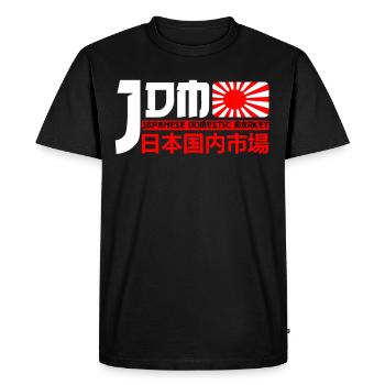JDM Marché intérieur japonais Automobile - T-shirt Premium bio Homme - noir - Devant - Nico (187cm)