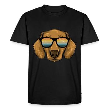 Teckel Cadeau Dixie Viennese Doxie Teckel - T-shirt Premium bio Homme - noir - Devant - Nico (187cm)
