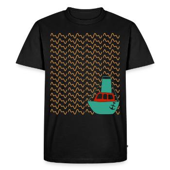 Synthétiseur Boot Synthétiseurs - T-shirt Premium bio Homme - noir - Devant - Nico (187cm)