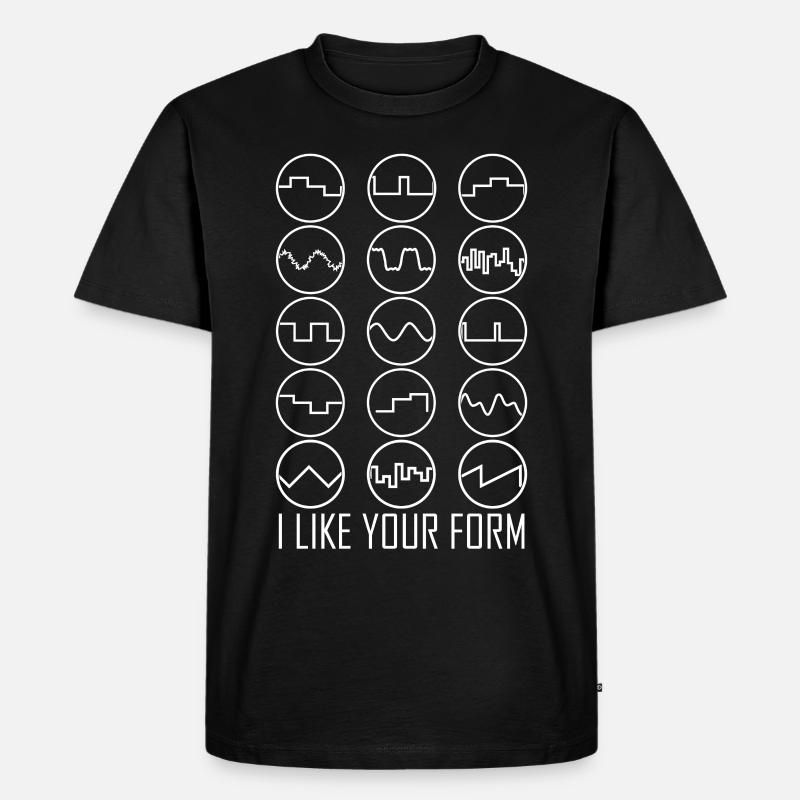 Synthesizer Synth Synthesizers - Männer Premium Bio T-Shirt - Schwarz