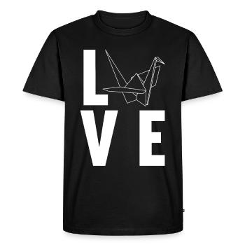 Origami - T-shirt Premium bio Homme - noir - Devant - Nico (187cm)