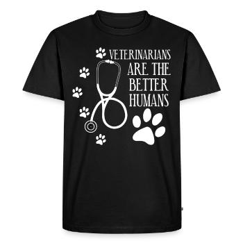 Veterinarian Veterinary Veterinary Practice - Men's Premium Organic T-Shirt - black - Front - Nico (187cm)