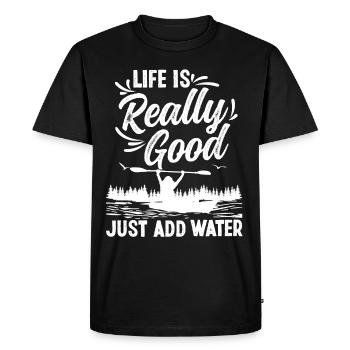 Kayak Hommes Femmes - T-shirt Premium bio Homme - noir - Devant - Nico (187cm)