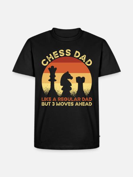 Chess Dad Chess Player - Men's Premium Organic T-Shirt - black