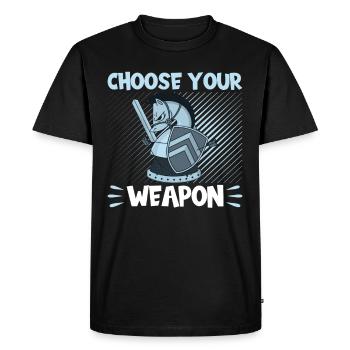 Échecs Choisissez votre arme - T-shirt Premium bio Homme - noir - Devant - Nico (187cm)