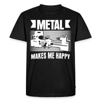 Chipper Lathe operator Cutting machine operator - Men's Premium Organic T-Shirt - black - Front - Nico (187cm)