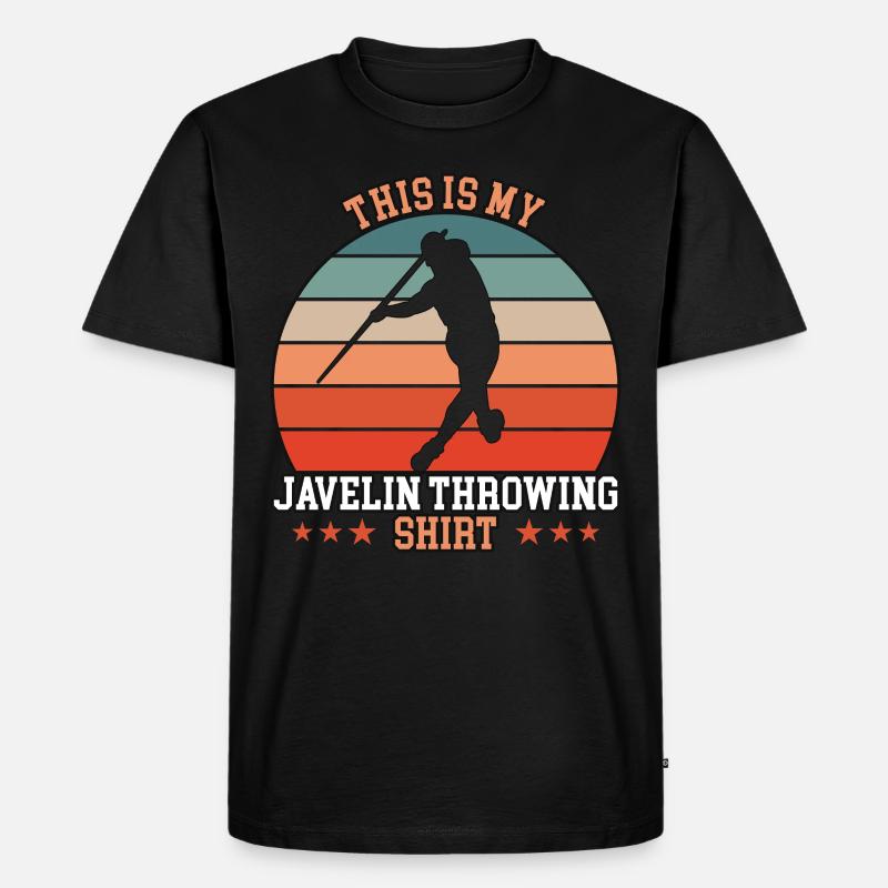 Javelin Throwing Speerwurf - Männer Premium Bio T-Shirt - undefined