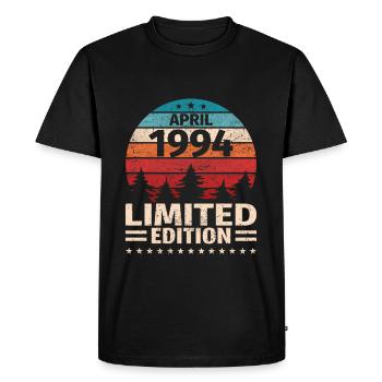 29ème anniversaire Avril Millésime 1994 Millésime - T-shirt Premium bio Homme - noir - Devant - Nico (187cm)