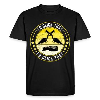 Flooring Tiler Screed Layer - Men's Premium Organic T-Shirt - black - Front - Nico (187cm)