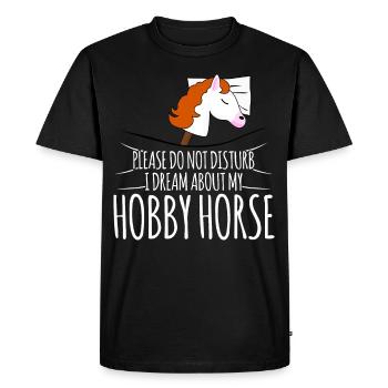 Hobbyhorse Cheval de loisir endormi - T-shirt Premium bio Homme - noir - Devant - Nico (187cm)
