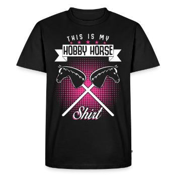 Hobby Equitation Hobby Horsing - T-shirt Premium bio Homme - noir - Devant - Nico (187cm)