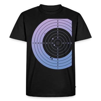 Cible de tir sportif Schützenkönig - T-shirt Premium bio Homme - noir - Devant - Nico (187cm)