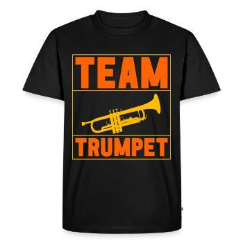 Trompettiste - T-shirt Premium bio Homme - noir - Devant - Nico (187cm)