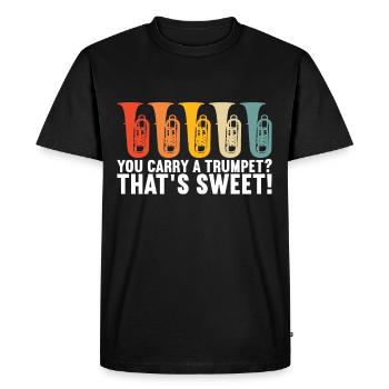 Tuba tuba player - Men's Premium Organic T-Shirt - black - Front - Nico (187cm)