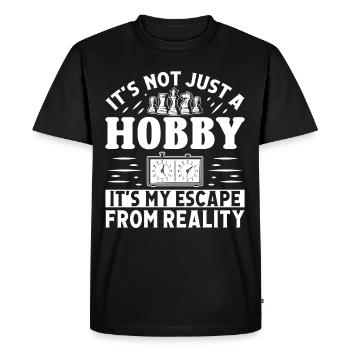 It's not just a Hobby Chess Gaming - Men's Premium Organic T-Shirt - black - Front - Nico (187cm)