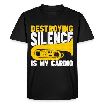 Tuba tuba player - Men's Premium Organic T-Shirt - black - Front - Nico (187cm)