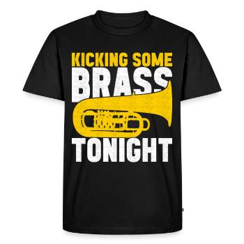 Tuba Tuba lecteur - T-shirt Premium bio Homme - noir - Devant - Nico (187cm)