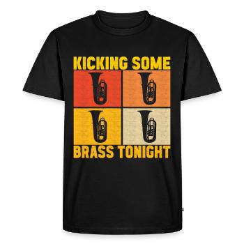 Tuba Tuba lecteur - T-shirt Premium bio Homme - noir - Devant - Nico (187cm)