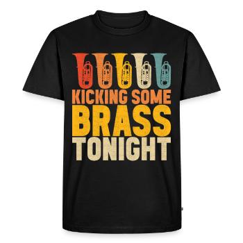 Tuba tuba player - Men's Premium Organic T-Shirt - black - Front - Nico (187cm)