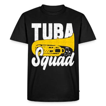Tuba Tuba lecteur - T-shirt Premium bio Homme - noir - Devant - Nico (187cm)