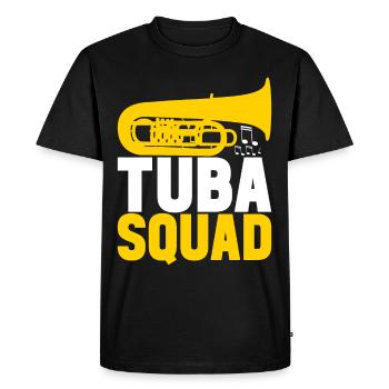 Tuba Tuba lecteur - T-shirt Premium bio Homme - noir - Devant - Nico (187cm)