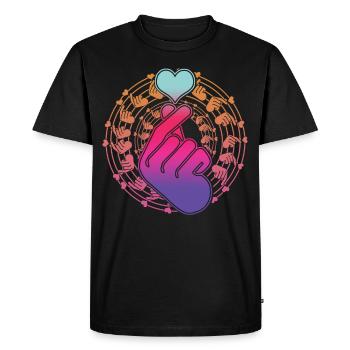 Kpop K-Pop Musique populaire coréenne - T-shirt Premium bio Homme - noir - Devant - Nico (187cm)