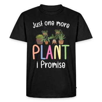 Juste une plante de plus que je promets - T-shirt Premium bio Homme - noir - Devant - Nico (187cm)